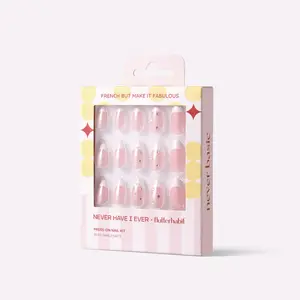 FlutterHabit x Never Have I Ever Press On Nail Kit French But Make It Fabulous