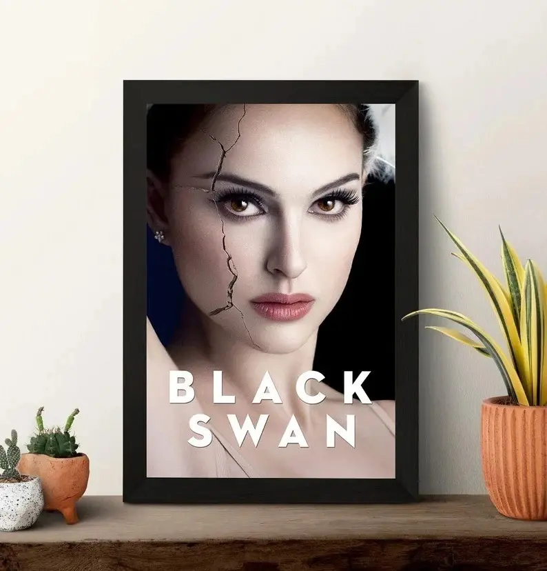 Black Swan Movie Poster Psychological Thriller Film Wall Art Print