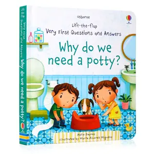 Why Do We Need a Potty? Educational Q&a Flip Book, Behavior Habit Training English Picture Book, Colorful Home Bedtime Goodie