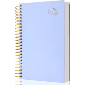 Small Spiral Notebook,300 Pages Hardcover Spiral Notebooks,5.5"x 7.5"College Ruled Notebook,A5 Spiral Bound Journal,Hard Cover Notebooks for Work Writing School,A5 Blue