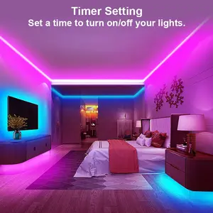 6 PCS RGB Under Cabinet Lighting Kit, App and Remote Control Led Strip Lights, Music Sync Color Changing Led Lights with ETL Listed Power Adapter, for Cabinet, Counter, Shelf, Bookcase, 9.8ft tv led