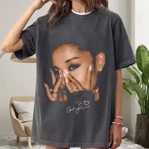 Ari@na Gr@nde Vintage Retro T-Shirt Pop Star Fan Shirt Streetwear Music Tee Summer unisex Loose and Breathable cotton T-shirt