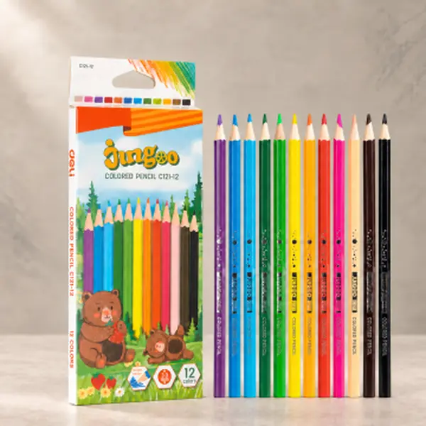 12-Count Colored Pencils Set, Bright Vibrant Colors, Smooth Coloring Pencils for Artists, Art Beginners & Students, Ideal for Drawing, Sketching and School Art Projects