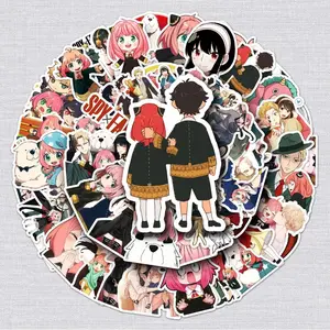 Anime Stickers Pack 50PCS – Cute Kawaii Manga Vinyl Decals for Laptop, Water Bottle, Phone Case, Scrapbook – Anime Fans Gift, TikTok Viral Trending Must Have