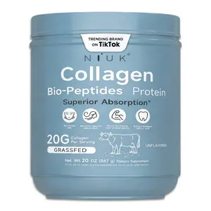1x Spring Special Niuk Collagen Bio-Peptides Powder20oz - Grassfed Protein Supplement -Advanced with 18Essential Amino Acids