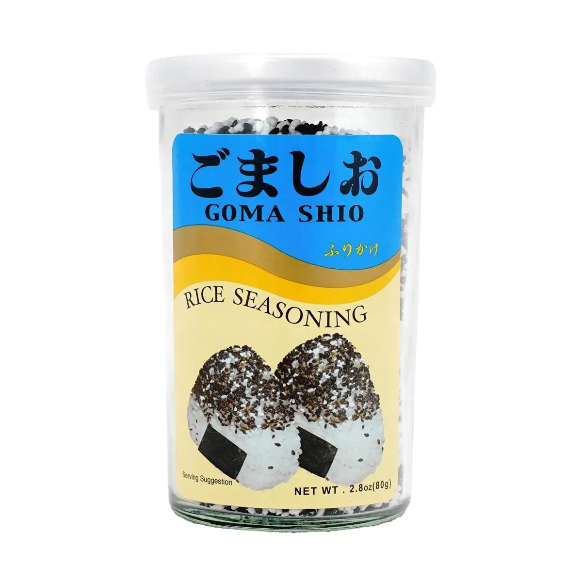 AJISHIMA Japanese Sesame Salt Furikake Rice Seasoning 80g - Authentic Flavor for Rice, Noodles & Baby Food