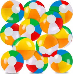 Inflatable Beach Balls Bulk – Rainbow Pool Toys for Kids & Adults, Summer Water Games, Large Blow Up Balls for Swimming Pool, Beach Party Favors, Outdoor Summer Toys