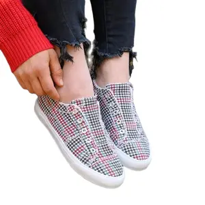 Corky Slip On Houndstooth Sneakers