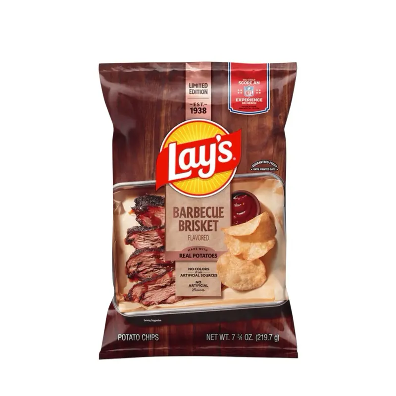 Lays Barbecue Brisket Flavor Potato Chips - 1  Bag