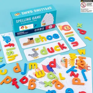 Wooden Alphabet Matching Puzzle Set, Learning & Cognitive Development Toy, Montessori Education Gift for Kids, Montessori Puzzles Gift, Perfect for Christmas & Birthdays