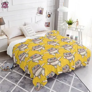 Demon Slayer Q Posket Style Inosuke Blanket - Adorable Chibi Warrior Print, Soft Cozy Throw with Various Sizes for Kimetsu no Yaiba Lovers 251110