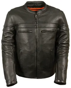 Milwaukee Leather Men's Men'S Sporty Scooter Crossover Jacket 4X - 4Xl