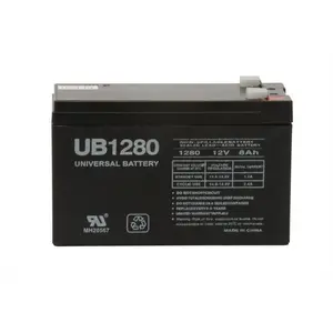 UPG 86484 12 V 8 amp SLA Battery- Set of 2 - pack of 2, Compact, Alarm Backup