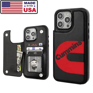 Cummins Graphic Aesthetic Design Pattern Casing For lphone 17 16 1514 13 12 Plus Pro Max Samsung 22 23 24 25 Haunt MobilePhone Case TPU Pu Leather Card Holder Drop ProtectionShockproof Anti-scratch Smartphone Cover