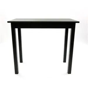 212 MAIN Compact Cafe Table - Lightly Distressed Outdoor Bar Table with Rubbed Edges, Simple Lines, Antique Look, Carolina Company Antique Black Style