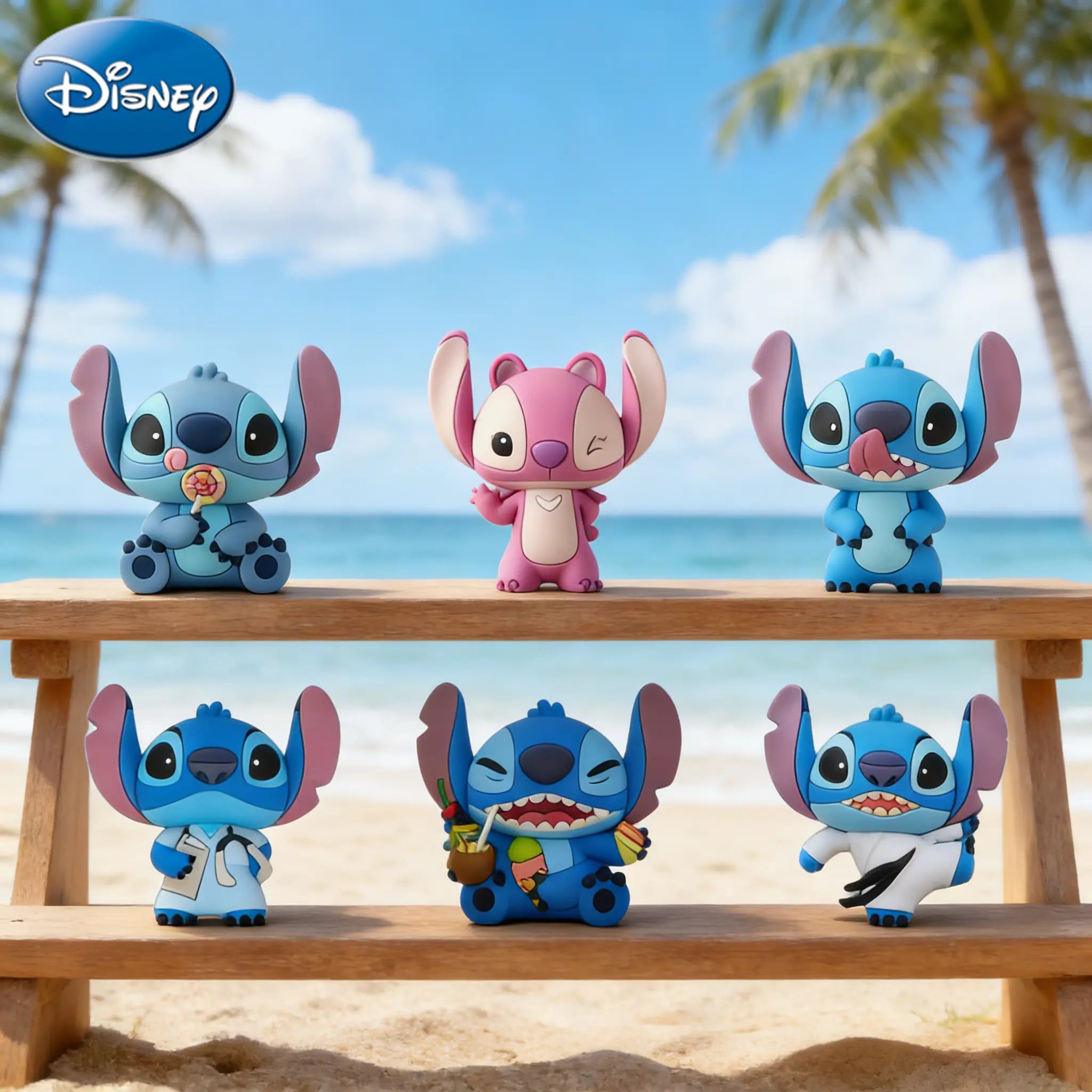 Disney Stitch and Angle Refrigerator Magnet 1PC Officially Licensed Novelty 3D Figures Fridge Magnet Kitchen Decor PVC Home Decor