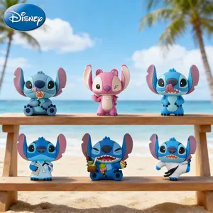 Disney Stitch and Angle Refrigerator Magnet 1PC Officially Licensed Novelty 3D Figures Fridge Magnet Kitchen Decor PVC Home Decor
