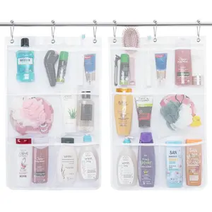 Mesh Shower Caddy, 7 Pockets Hanging Shower Organizer with Quick Drying Mesh, Portable Space Saving Bathroom Organizer to Hold Soap, Shampoo and Cruise Ship Essentials