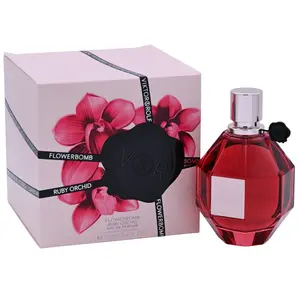 Viktor & Rolf Flowerbomb Ruby Orchid Women's EDP Floral Fragrance Perfume - Full-Size 3.3/3.4 oz Orchid Women's Fragrance, Sweet Aroma, Vanilla Base, New in Box
