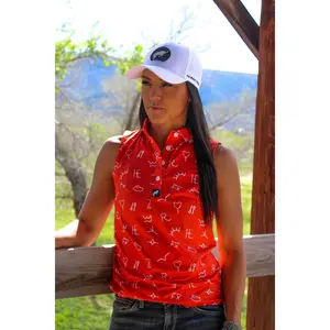 Women’s Sleeveless Polo - Branded
