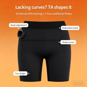 EMS Smart Massage Yoga Pants, 8 modes, 30 intensity levels, 3 temperature heat settings, multi-area massage, machine washable, available in M/L sizes. Perfect gift for women for massage, hip lift, and shaping.