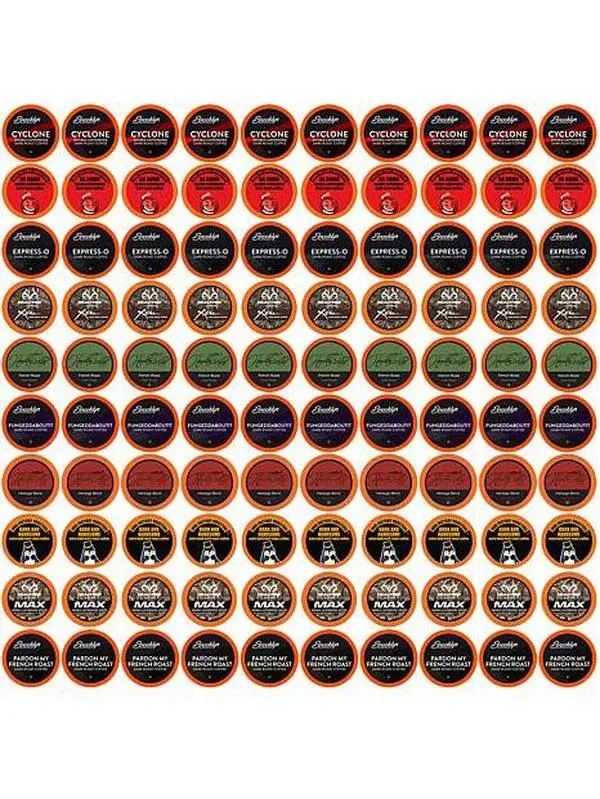 Two Rivers Coffee Bold Roast Coffee Pods Variety Pack - 100-Count