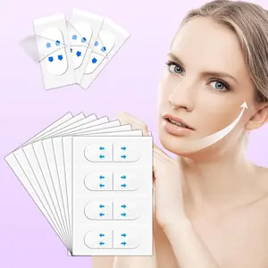 68PCS Invisible Face Lift Tape V Line Neck Chin Skin Tightening Strips
