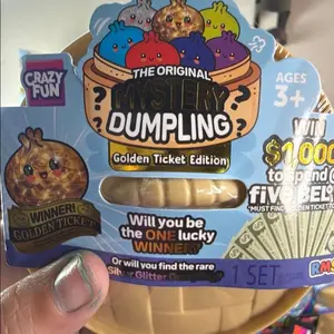 Golden ticket Mystery dumpling squishy crazy fun rms stress relief toy