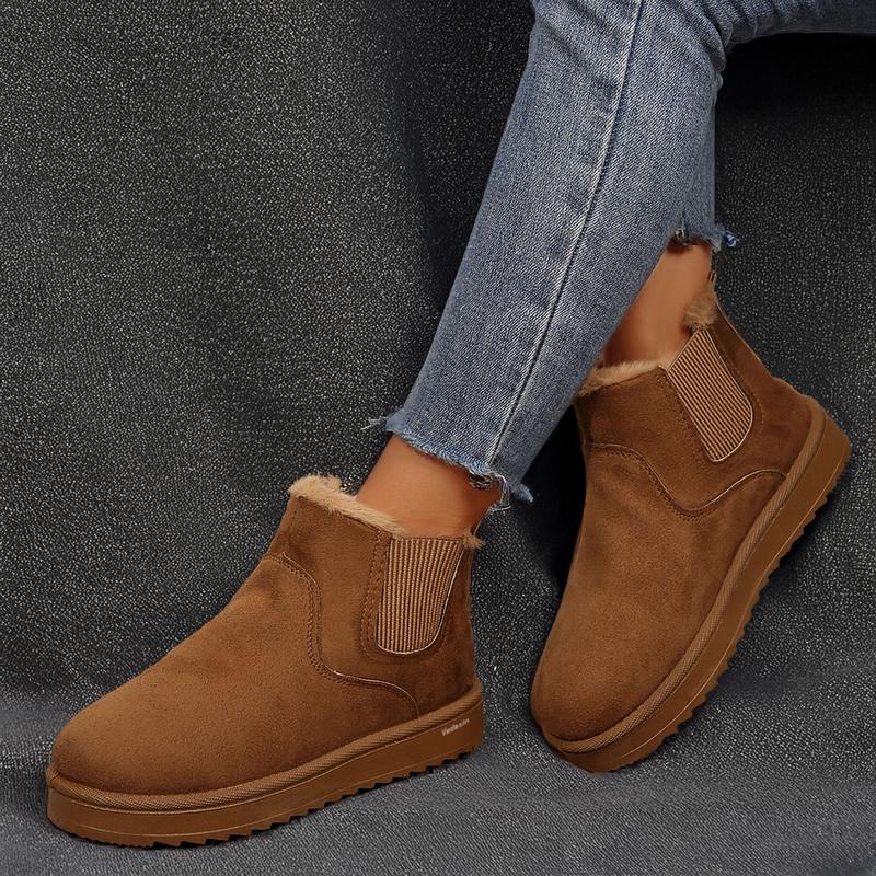 Women's Thick Soled Winter Snow Boots With Plush Lining & Anti-Slip Outsole Casual Ankle Boots Women's Thick Soled Winter Snow Boots With Plush Lining & Anti-Slip Outsole Casual Ankle Boots