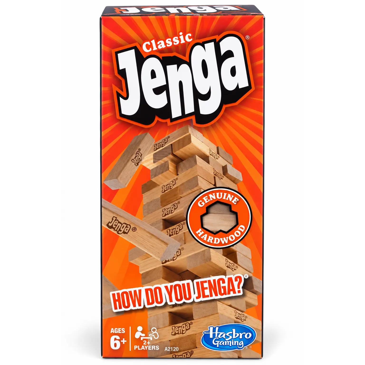 Jenga Classic Hasbro Wood Block Stacking Game – Ages 6+