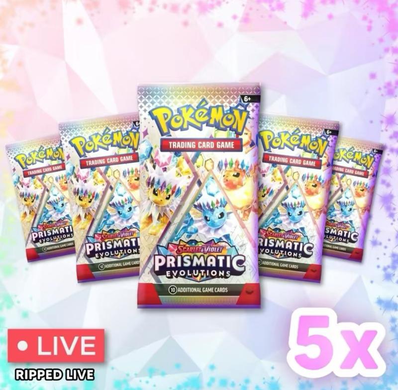 Prismatic Evolutions Booster Pack - 5x Booster Pack - TikTok Shop
