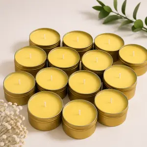 Handcrafted Scented Candle in Gold Tin | Home Fragrance Candle | Single Wick | Decorative Candle