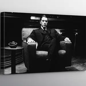 The Godfather Al Pacino Print Wall Art . Printed Smooth Surface. Ready . Poster NO FRAME
