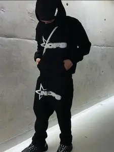 Flolong Nofs Hoodie & Sweatpants Set, Sweatsuit Matching Set, Casual Sportswear for Men Women, Comfortable Athletic, Ideal for Gym & Daily Wear