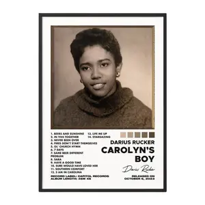 Darius Rucker - Carolyn's Boy Poster No Frame / Album Cover Poster / Music Gift / Music Wall Decor / Fan Gift / Decor Home