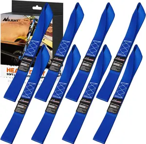 Nilight Soft Loop 1.7”×17" Motorcycle Tie Down Straps Heavy Duty 12000Lbs Max Break Strength for Securing ATV UTV Kayak Moving Cargo