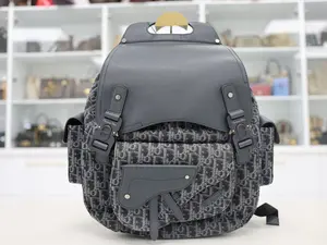 Pre-owned Dior OBLIQUE CANVAS Backpacks CD OBLIQUE JACQUARD GALLOP BACKPACK
