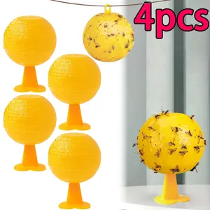 Fly Trap Set with Heart Base and Back Adhesive, Indoor Outdoor Fruit Fly Catcher, Efficient Bug Traps for Kitchen Living Room Office Home Apartment