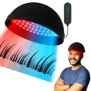 Infrared Scalp Care Massage Cap Deep Nourishing Treatment Cap Portable Pulse Mode Laser Therapy Device for Haircare