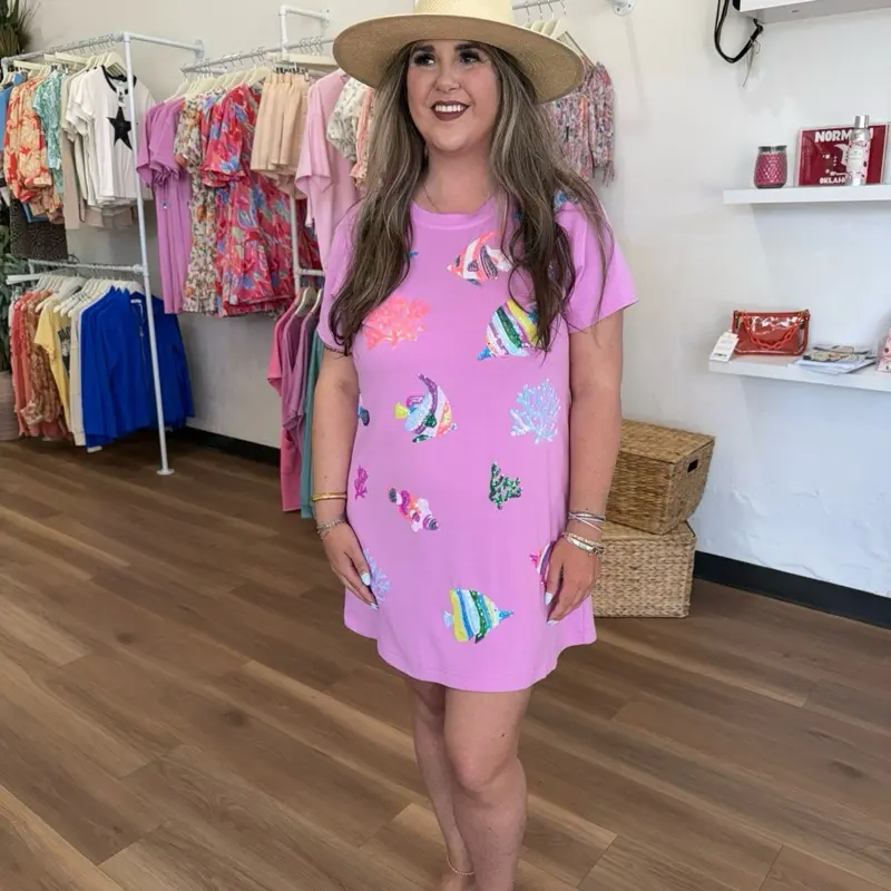 Anna Sequin Fish Dress