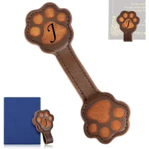 Leather Bookmark, Cute Initial  Bookmarks Clip,  Book Marker Clip Gifts for Readers, , Book Lovers-J