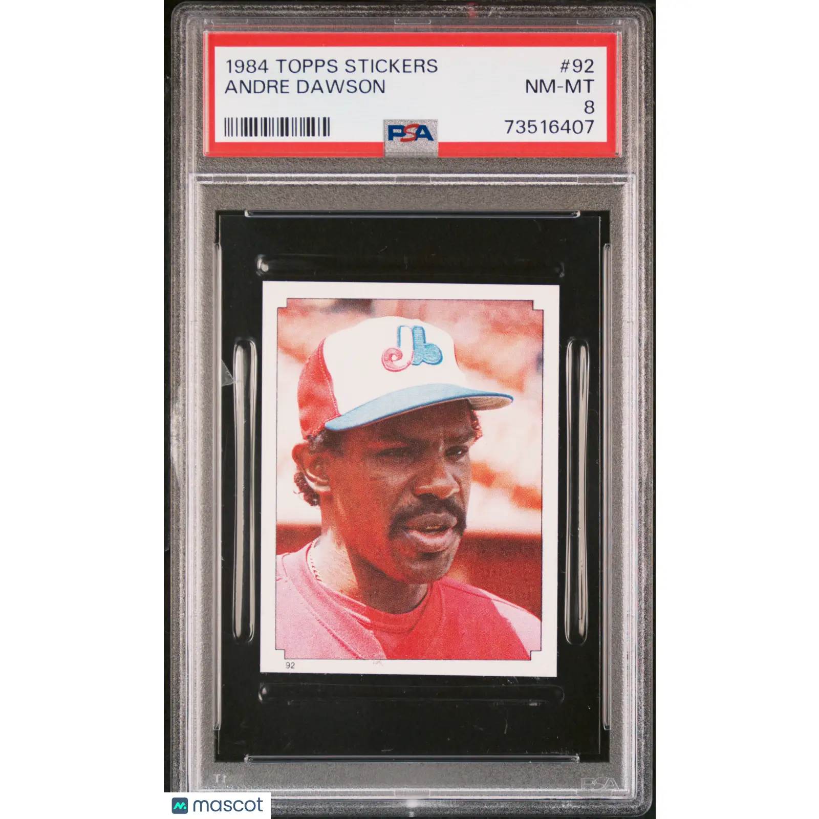 Andre Dawson PSA 1984 Topps Stickers Baseball #92 8 73516407