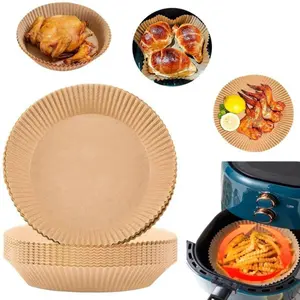 100 pieces of disposable paper liners for air fryers, square air fryer liners, special paper for air fryers, non-stick, oil-resistant, food-grade paper liners, suitable for baking and microwave ovens Bakeware Convenient