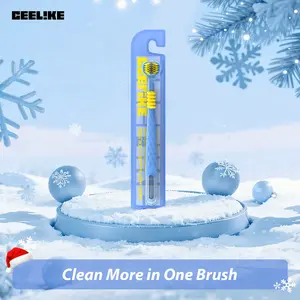CEELIKE 3-Sided Toothbrush with Soft Bristles for Gentle Care & Travel-Friendly Design for Comprehensive Teeth and Gum Cleaning