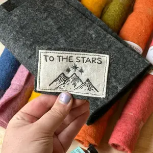 ACOTAR to the stars block printed sew-on patch