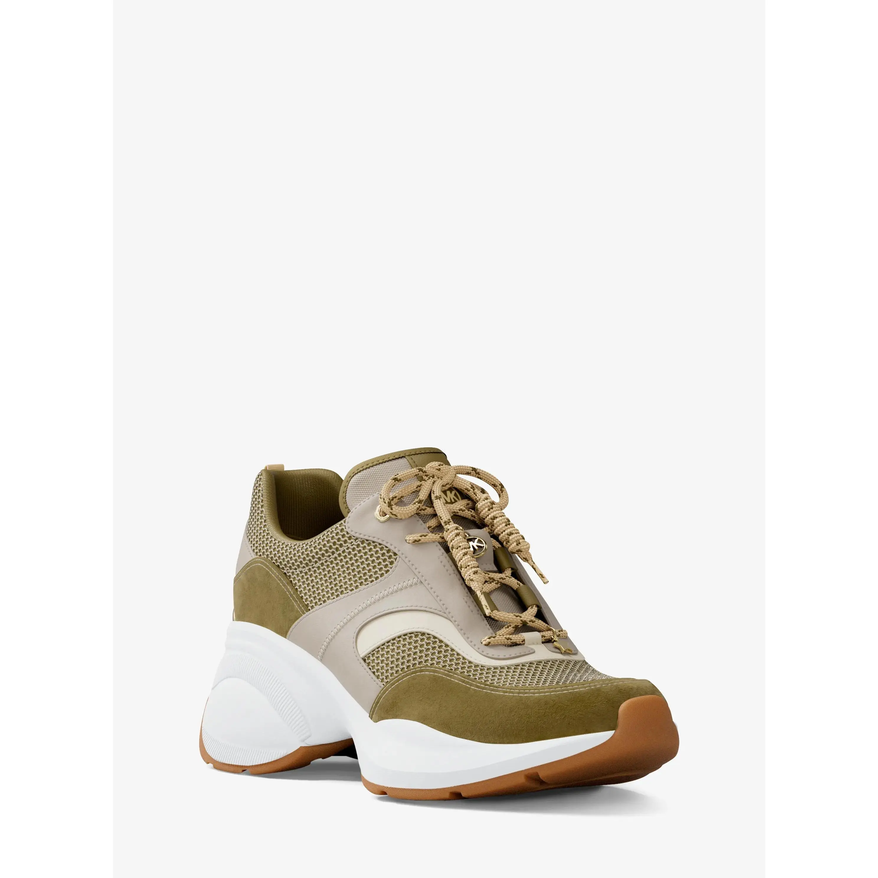 Kaia Mixed-Media Trainer