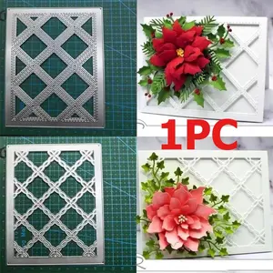 1PC Skeleton Background Frame Metal Cutting Die Scrapbook Paper Craft Background Frame Template Metal Carbon Steel Knife Die