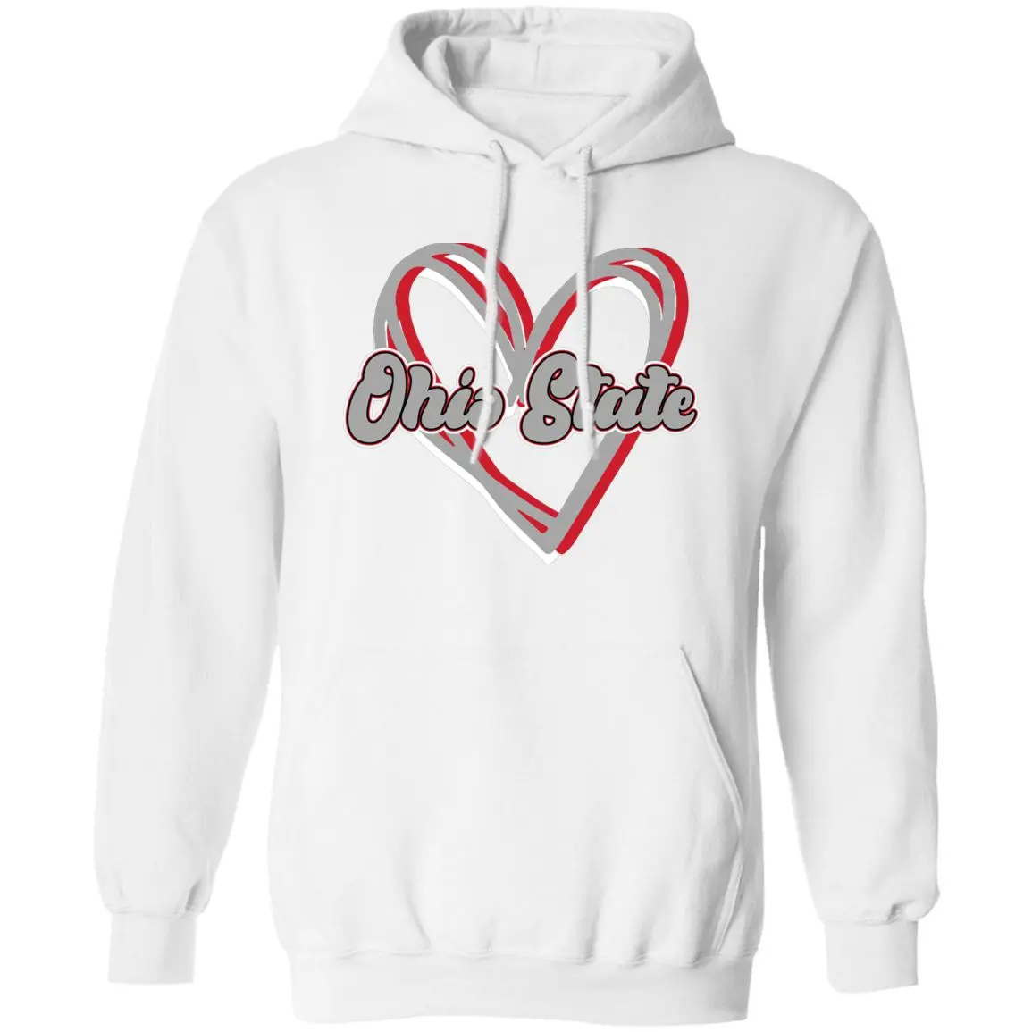 HEART Ohio State Pullover Hoodie