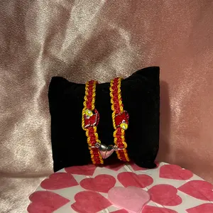 Red,yellow couple bracelets