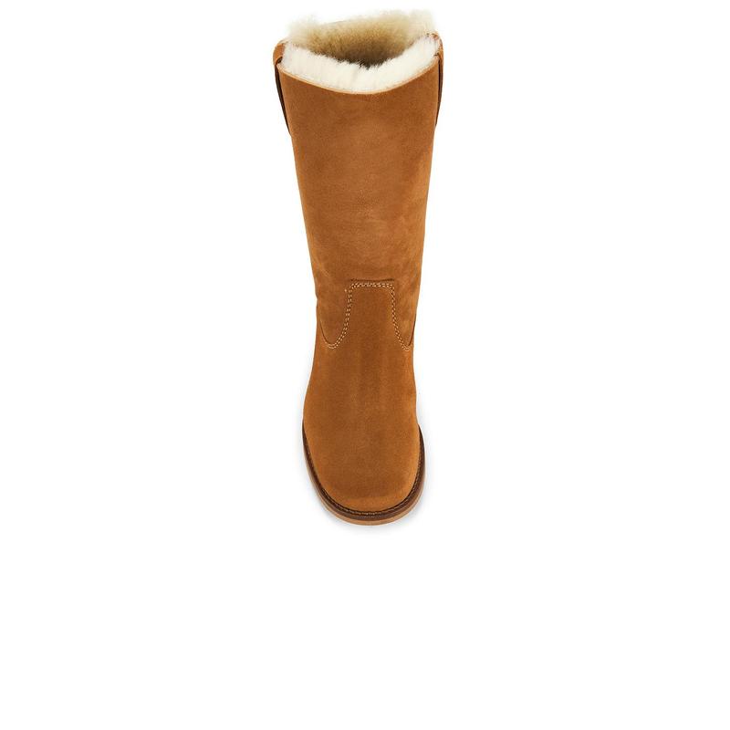 Dico Copenhagen Julia Shearling Gaucho Boot in Cognac
